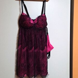 💓💓𝅺Great for Bridal Shower!Seductive Wear Eyelash Lace W/ Wired Cups